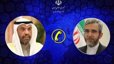 گفت‌و‌گوی تلفنی وزیر خارجه کویت با علی باقری