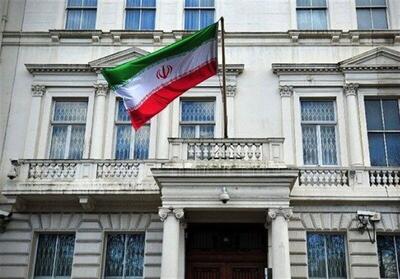 عکس | پرچم سفارت ایران در مسکو به حالت نیمه افراشته درآمد