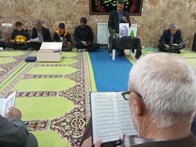 برگزاری مراسم ختم قرآن توسط کانون مداحان بیجار