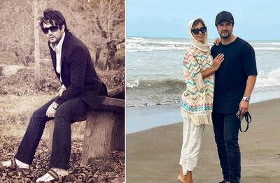 قبل و بعد شاهرخ استخری / کنار همسرش تو دهه پنجم زندگیش خوشتیپ تر از سی سالگیشه