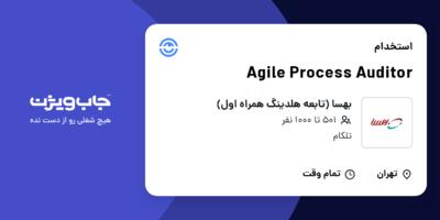 استخدام Agile Process Auditor در بهسا (تابعه هلدینگ همراه اول)