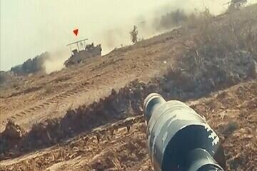مبارزان قسام با موشک «تی بی جی» نظامیان صهونیست را شکار کردند