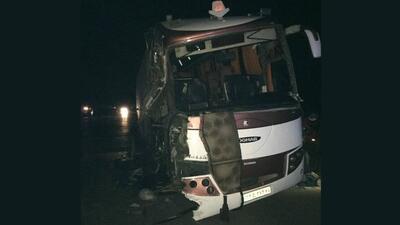 تصادف مرگبار اتوبوس با تریلی در کرمانشاه
