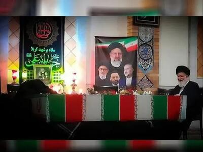 رهبر انقلاب بر پیکر رئیس‌جمهور و همراهان ایشان نماز اقامه می‌کنند - اندیشه معاصر