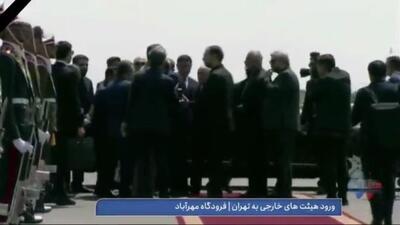 لحظه ورود وزیر خارجه جمهوری آذربایجان به تهران برای حضور در مراسم ترحیم شهید رئیسی (فیلم)