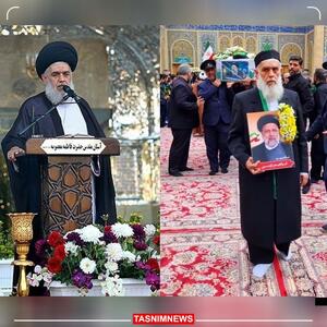 ماجرای لباس متفاوت حجت‌الاسلام مومنی در تشییع شهید رئیسی