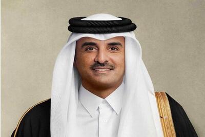 تصاویر متفاوت از امیر قطر در مراسم تشییع رئیسی