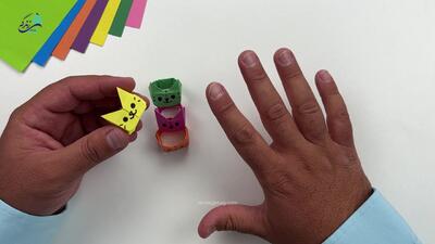 ساخت کاردستی انگشتر کاغذی برای کودکان