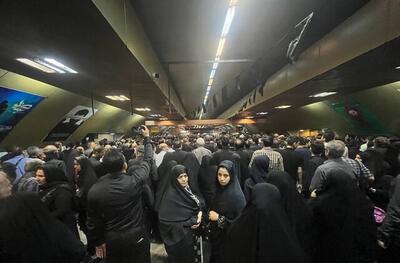 اطلاعیه متروی تهران در پی ازدحام سوگواران