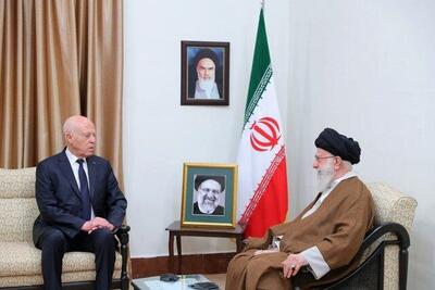 ریس‌جمهور تونس با آیت‌الله خامنه‌ای دیدار کرد