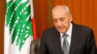 نبیه بری رئیس پارلمان لبنان وارد تهران شد
