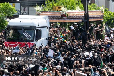 تصاویر: مراسم تشییع پیکر شهدای خدمت در تهران