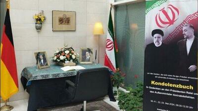 دفتر یادبود شهادت رئیس‌جمهور و همراهان در سفارت ایران در آلمان گشایش یافت