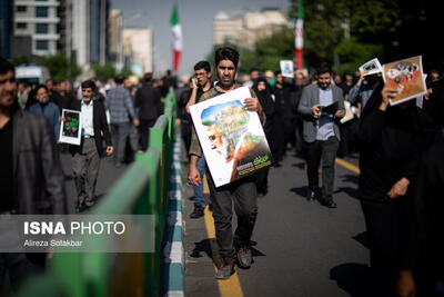 مراسم تشییع پیکر رئیس جمهور و همراهان شهیدش در تهران - ۳