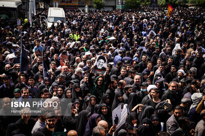گزارش المسیره از تشییع میلیونی شهیدان رئیسی و امیرعبداللهیان در تهران