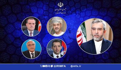 تماس وزیران خارجه پنج کشور با علی باقری برای همدردی