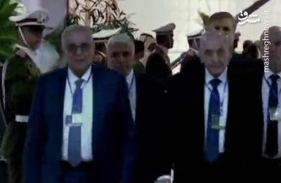 فیلم/ رئیس مجلس لبنان به پیکر رئیس‌جمهور ادای احترام کرد