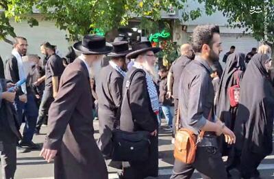فیلم/ حضور خاخام‌های یهودی ایران در مراسم تشییع شهید جمهور