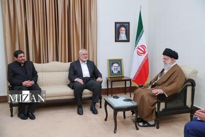 اسماعیل هنیه رئیس دفتر سیاسی حماس با رهبر انقلاب دیدار کرد