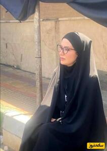 استوری اینستاگرامی ملیکا زارعی (خاله شادونه) از مراسم تشییع آیت الله رئیسی+عکس