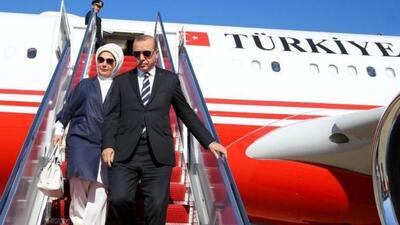 حضور اردوغان در مراسم تشییع شهید رئیسی