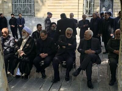 ظریف در مراسم تشییع پیکر وزیر خارجه
