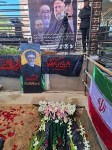 اولین تصویر از مزار شهید آل هاشم پس از دفن | اقتصاد24