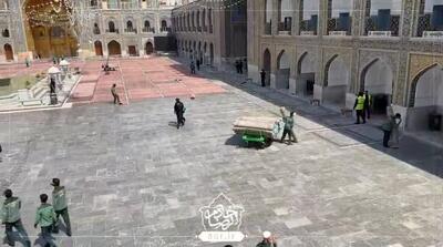 ویدیو / آماده‌سازی صحن آزادی برای تشییع و تدفین رییس‌جمهور فقید