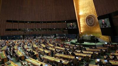 (ویدئو) یک دقیقه سکوت مجمع عمومی سازمان ملل به احترام رئیس‌جمهور