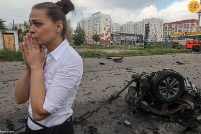 (تصاویر) حمله هولناک روسیه به یک کافه در خارکف اوکراین