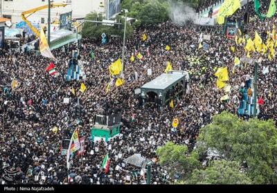 تصاویر هوایی از جمعیت بی‌نظیر در خیابان امام رضا مشهد