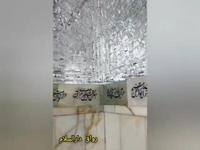 ویدئویی غم انگیز از محل دفن رییس جمهور شهید