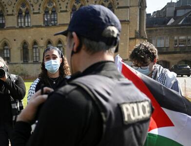 بازداشت خشونت‌آمیز دانشجویان هواداران فلسطین در دانشگاه آکسفورد