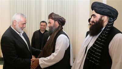 دیدار معاون نخست‌وزیر طالبان با هنیه و امیر قطر در تهران