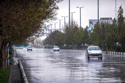 فعالیت سامانه بارشی به همراه ناپایداری های محلی در اردبیل