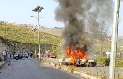 حمله پهپادی رژیم صهیونیستی به یک خودرو در جنوب لبنان + فیلم