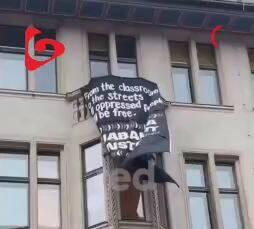 تصاویری از محاصره دانشگاه هومبولت در آلمان توسط دانشجویان