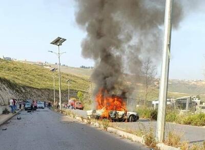 حمله پهپادی رژیم صهیونیستی به یک خودرو در جنوب لبنان+ فیلم