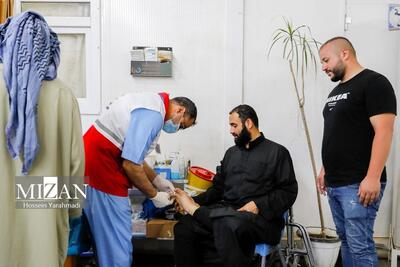 بهره‌مندی ۹۰۵ نفر از خدمات درمانی هلال‌ احمر تهران در مراسم تشییع پیکر شهدای خدمت