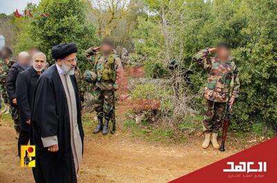 بازدید محرمانه آیت‌الله رئیسی از پایگاه حزب‌الله در لبنان + عکس