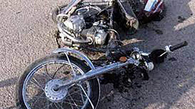 تصادف موتورسیکلت یک فوتی برجای گذاشت