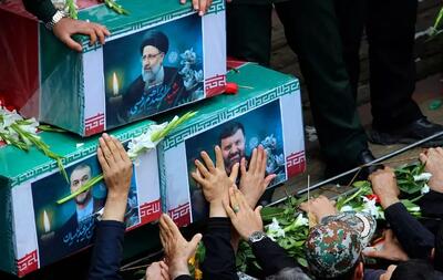 مراسم تشییع و تدفین پیکر ابراهیم رئیسی در مشهد/ ویدئو و تصاویر