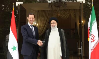 بشار اسد در راه تهران