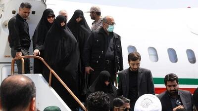 تصاویری از خانواده رئیسی در فرودگاه مشهد