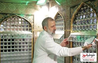 فیلم: کمیاب‌ترین و دیده‌نشده‌ترین تصاویر از حضور آیت الله رئیسی در چایخانه حرم امام رضا(ع)