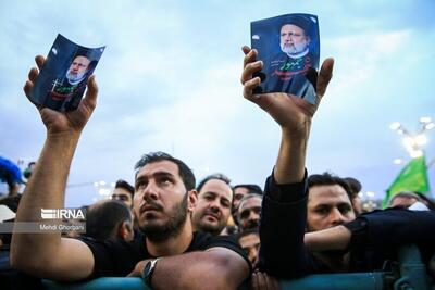 (تصاویر) مراسم تشییع پیکر رئیس جمهور فقید در مشهد
