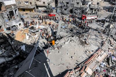 بمباران یک خانه در غزه توسط اسرائیل/ 10 نفر به شهادت رسیدند