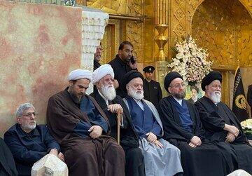 حضور حکیم در مراسم تشییع رئیس‌جمهور در مشهد | اقتصاد24