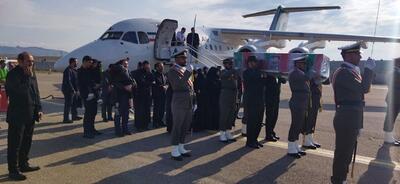 ببینید / مراسم استقبال از پیکر شهید «رحمتی» در فرودگاه مراغه