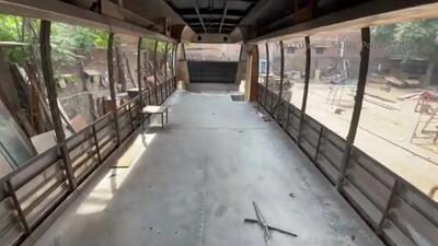(ویدئو) بازسازی باورنکردنی یک اتوبوس فرسوده توسط استادان پاکستانی